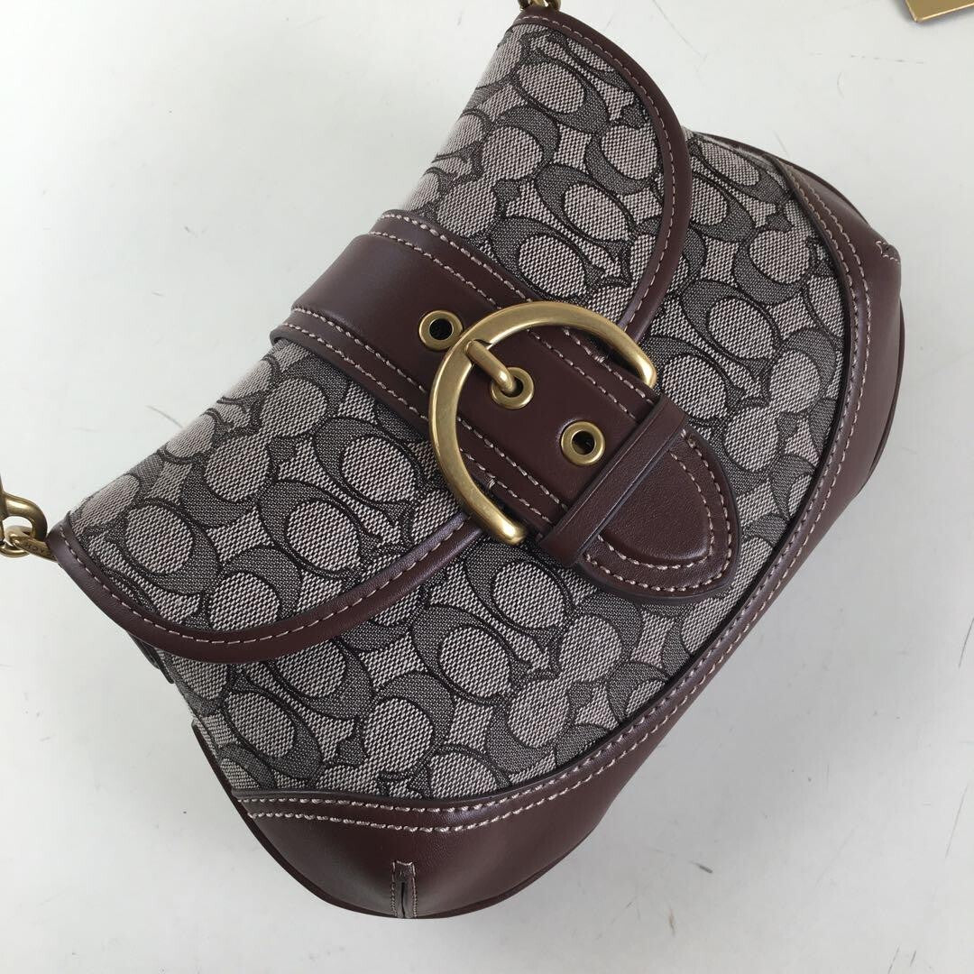 Coach Soho Shoulder Bag β Signature Jacquard CJ814 π€π