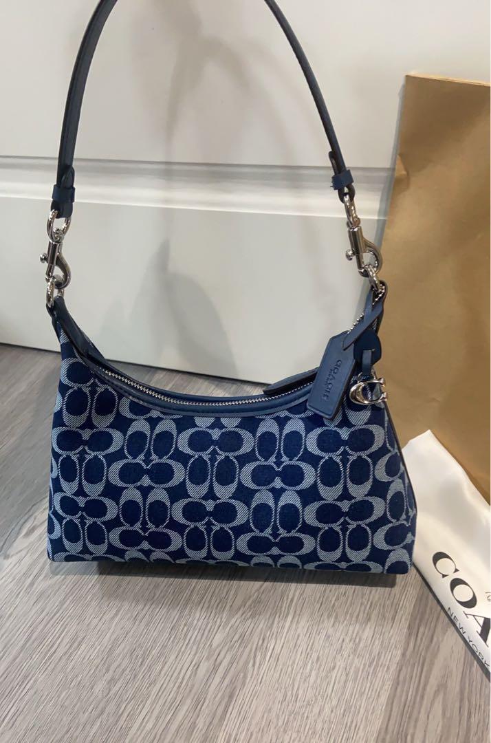 COACH CAM27 Juliet Shoulder Bag in Signature Denim – Deep Blue
