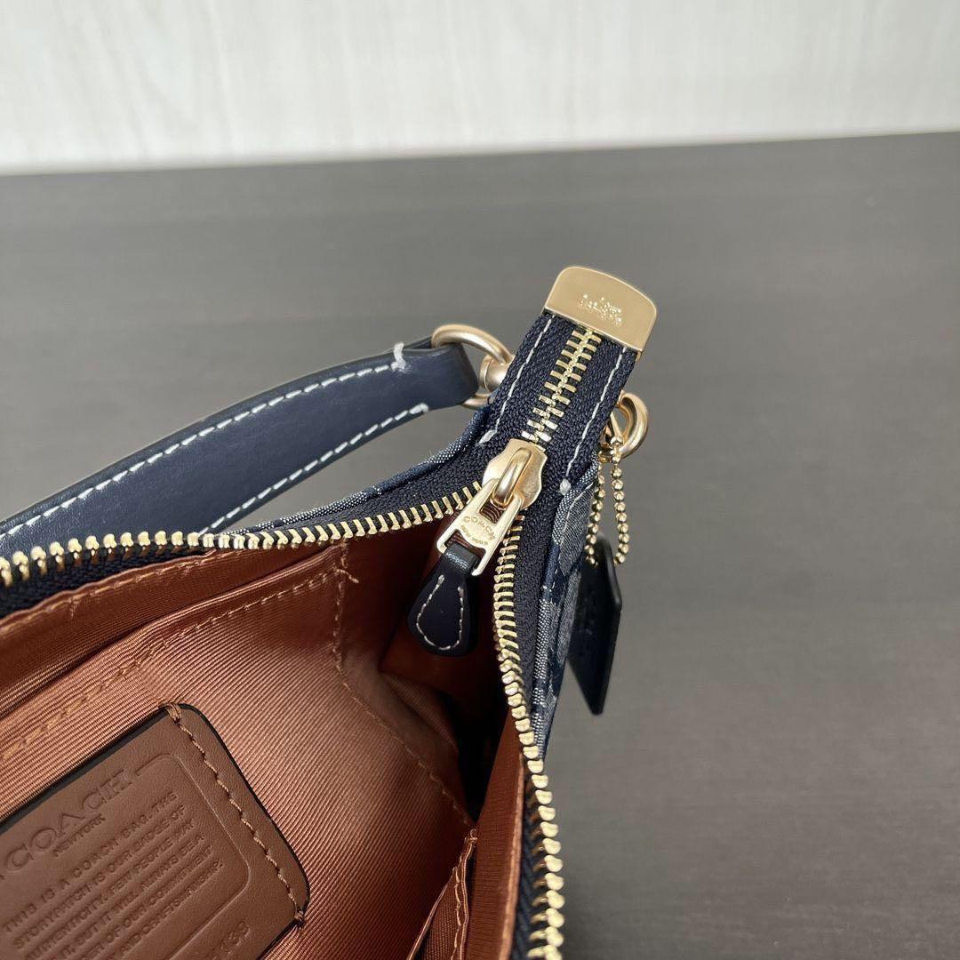 Coach CH139 Shoulder Bag – Smooth Blue Leather 💙