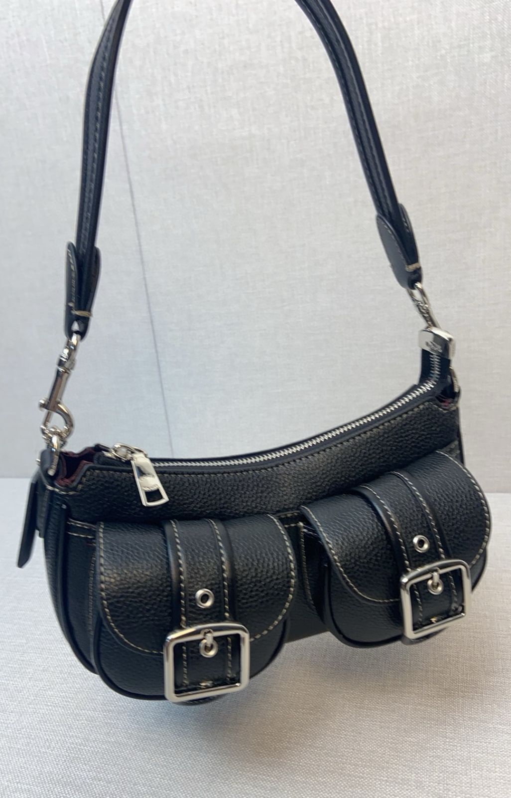 Coach Ashton CM079 Shoulder Bag β Silver & Black π€