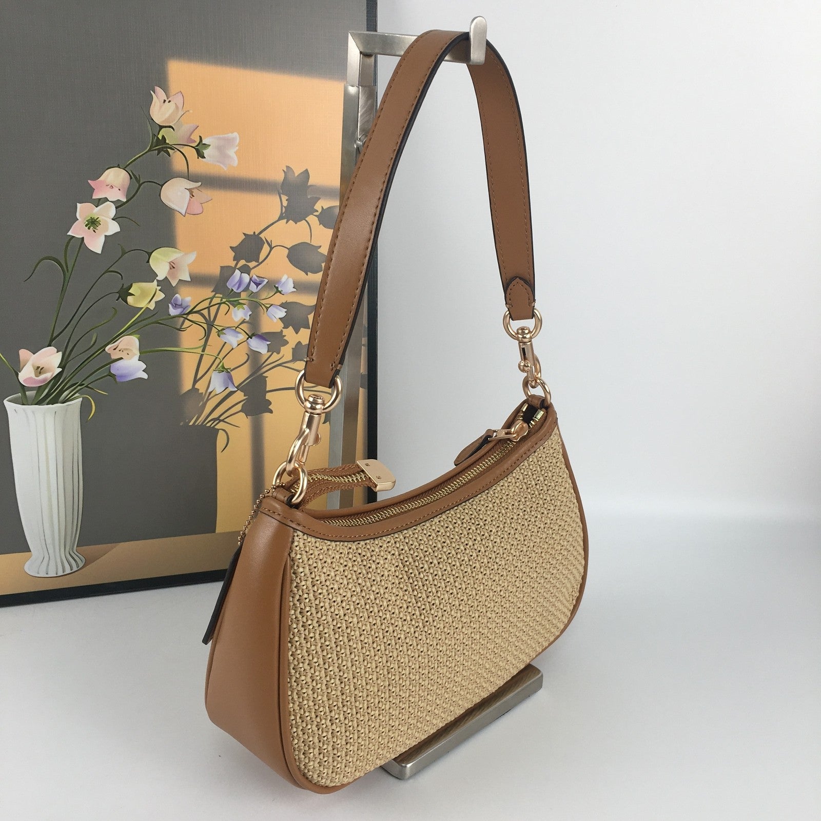 COACH CR350 Teri Crossbody Bag in Latte