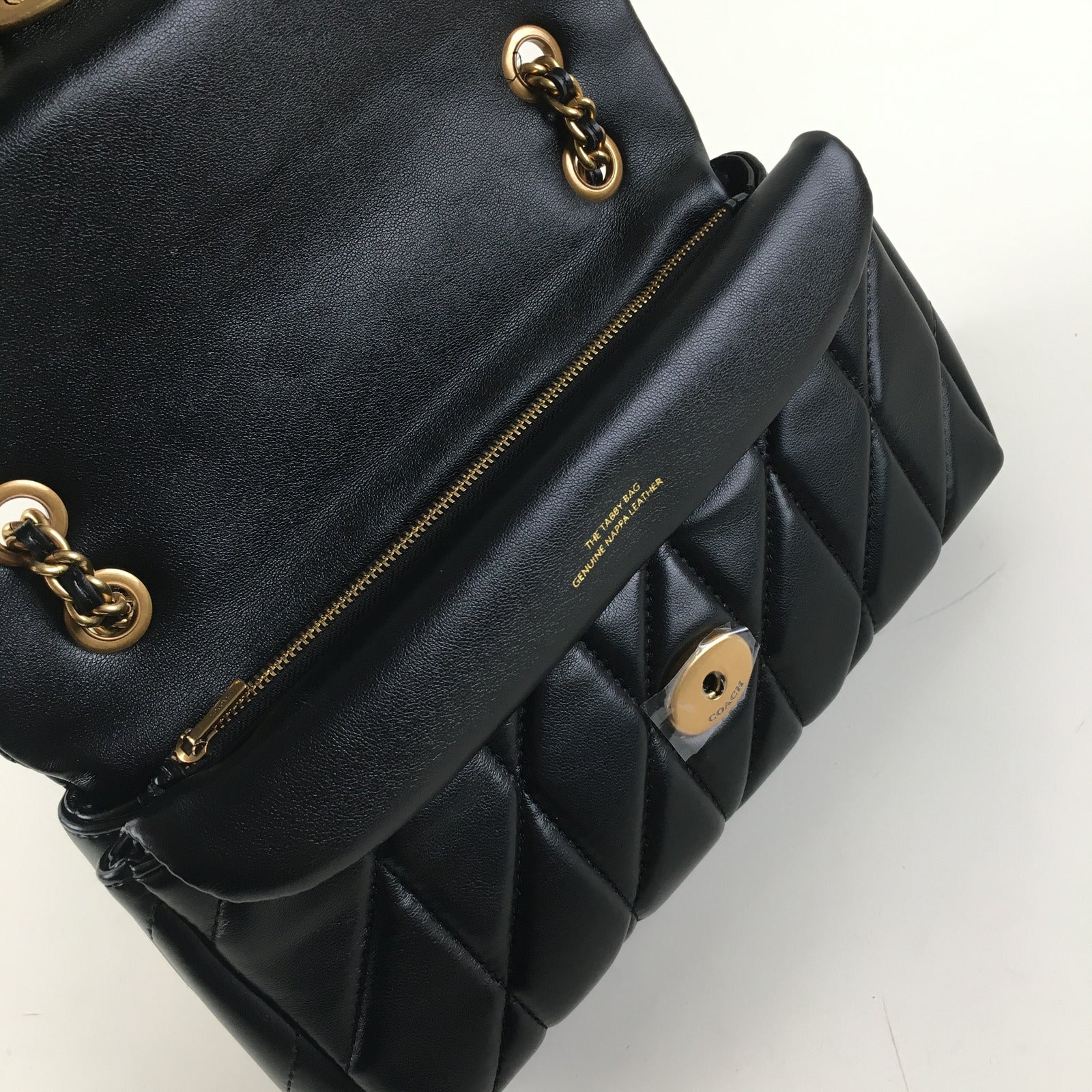 COACH Tabby 26 Quilted Shoulder Bag - Leather Black CP150 π€