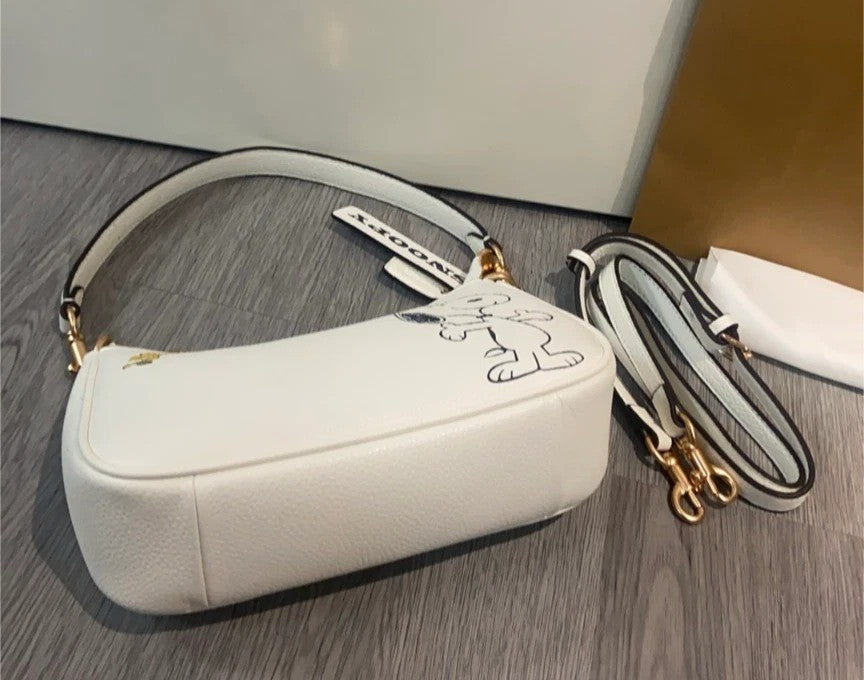 Coach x Peanuts CBJ76 Shoulder Bag Brown & Snoopy Edition ππ«