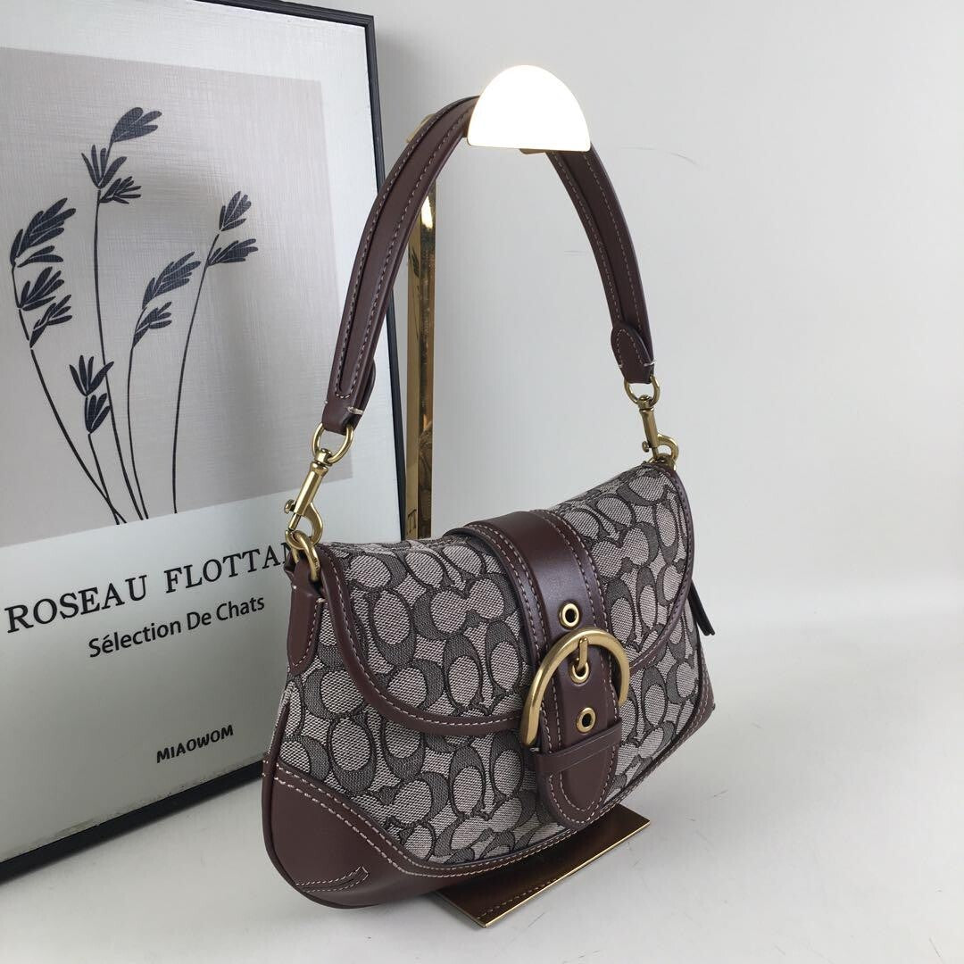 Coach Soho Shoulder Bag β Signature Jacquard CJ814 π€π