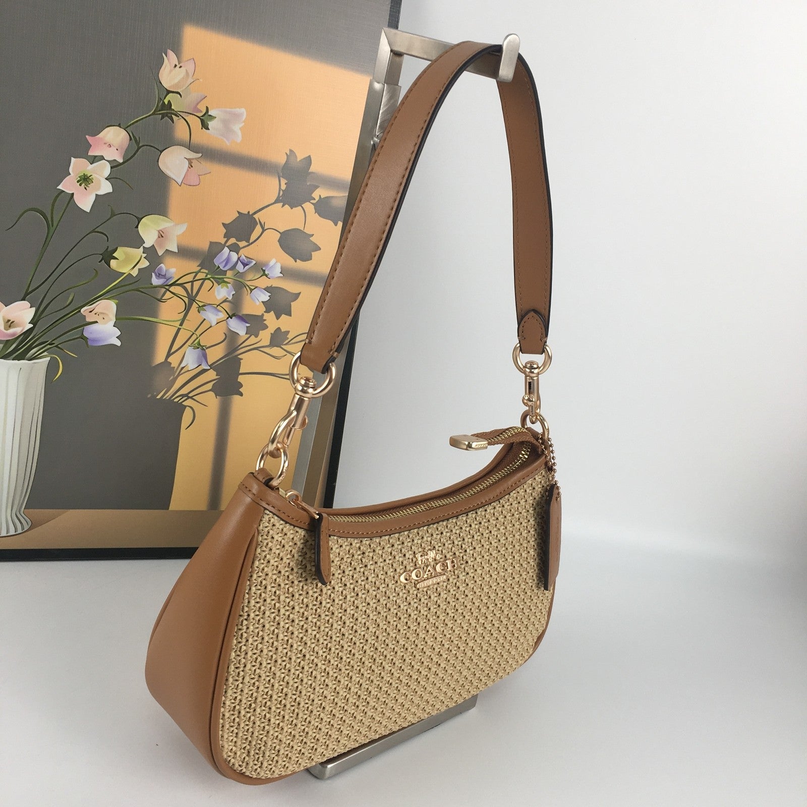 COACH CR350 Teri Crossbody Bag in Latte
