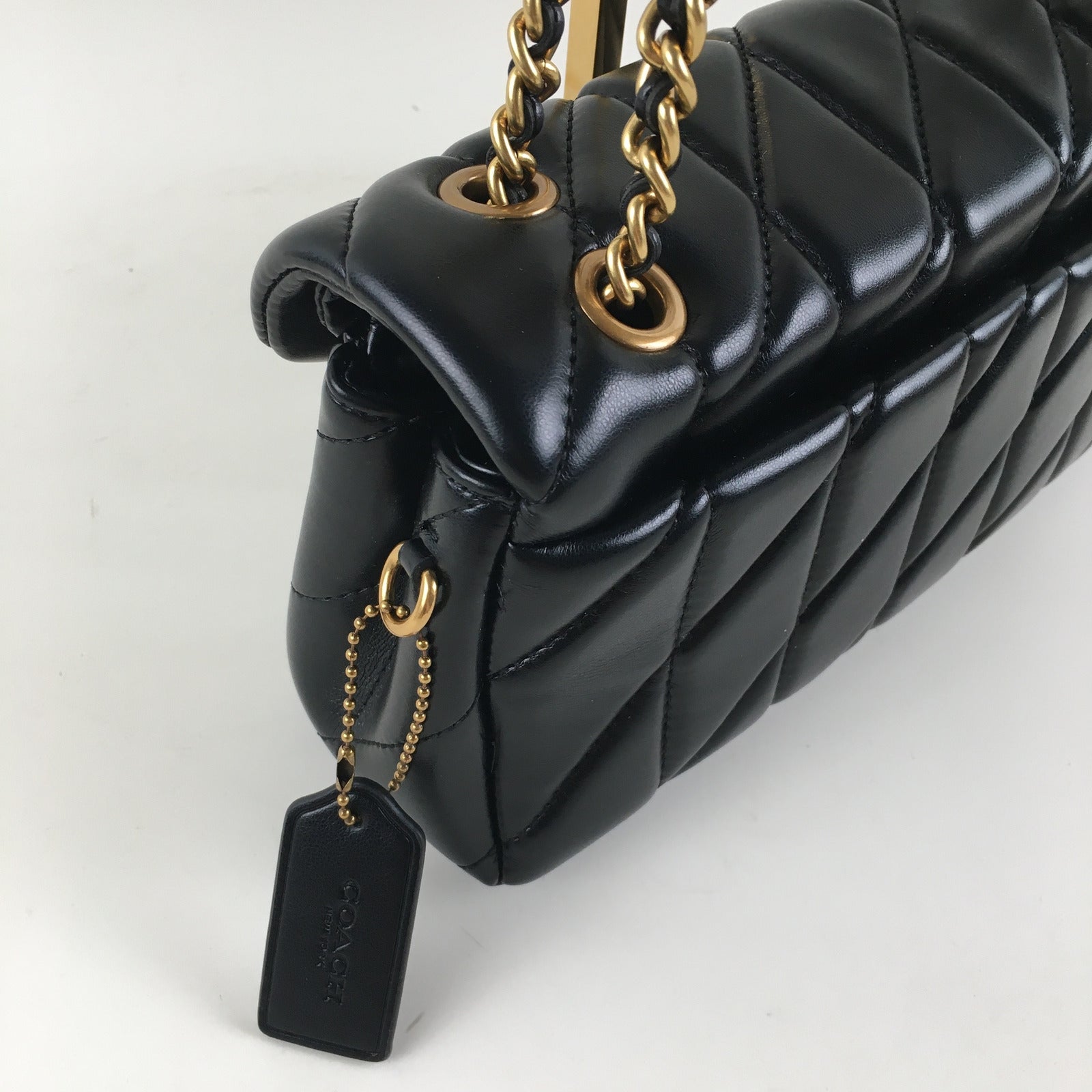 COACH Tabby 26 Quilted Shoulder Bag - Leather Black CP150 π€