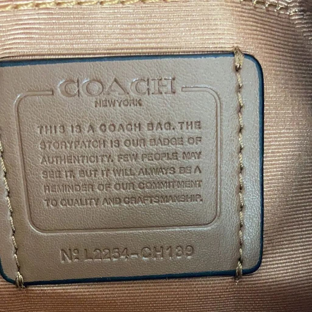 COACH CH139 Teri Shoulder Bag – Signature Chambray Blue