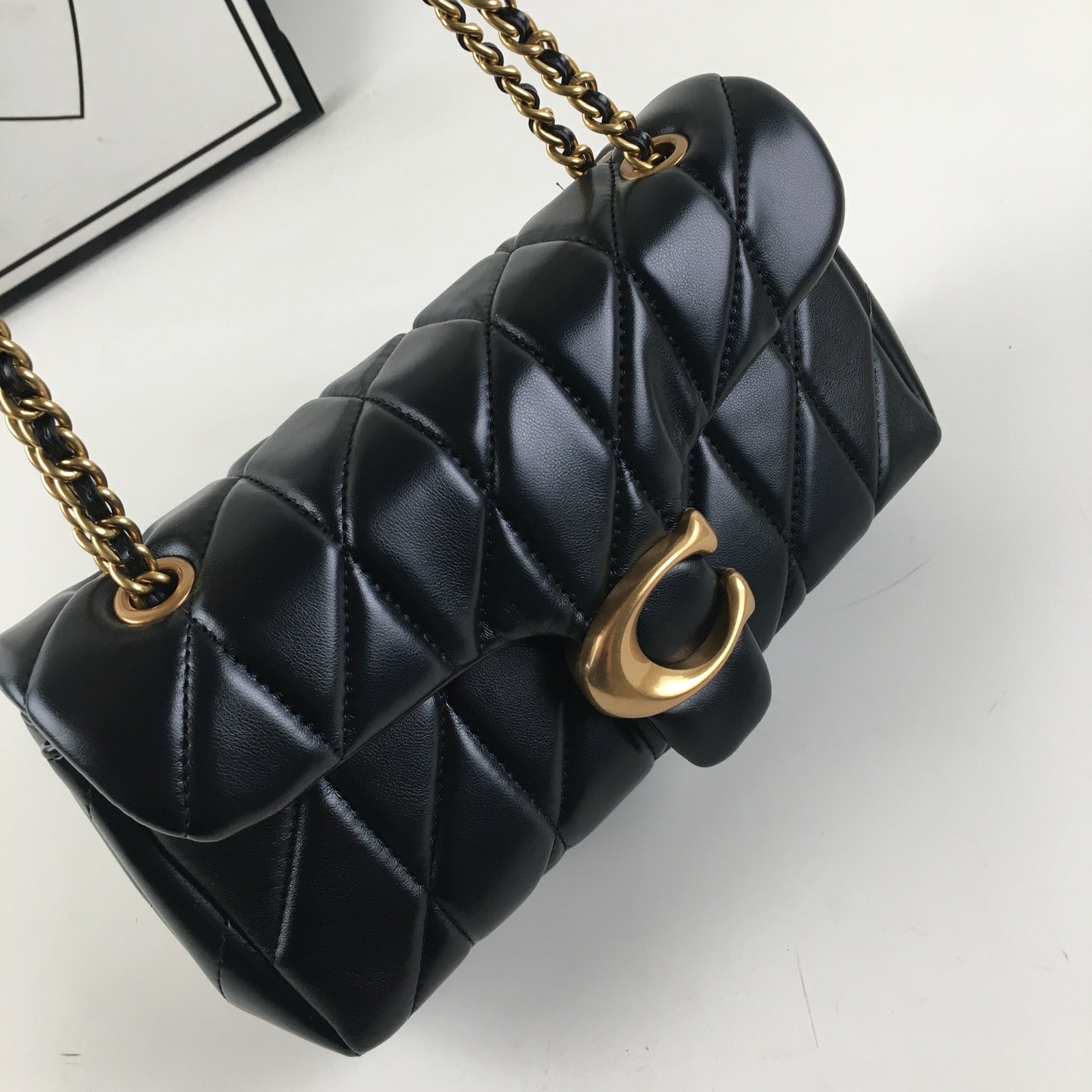 COACH Tabby 26 Quilted Shoulder Bag - Leather Black CP150 π€