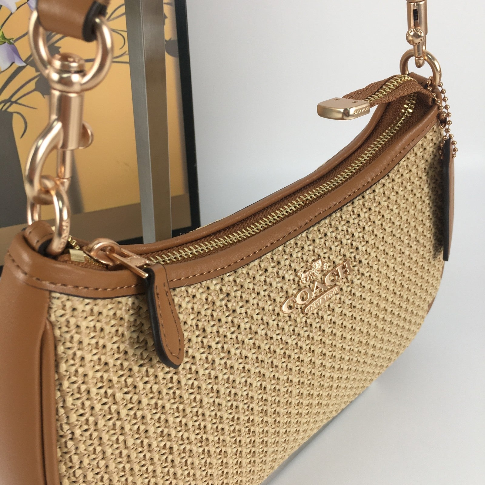 COACH CR350 Teri Crossbody Bag in Latte