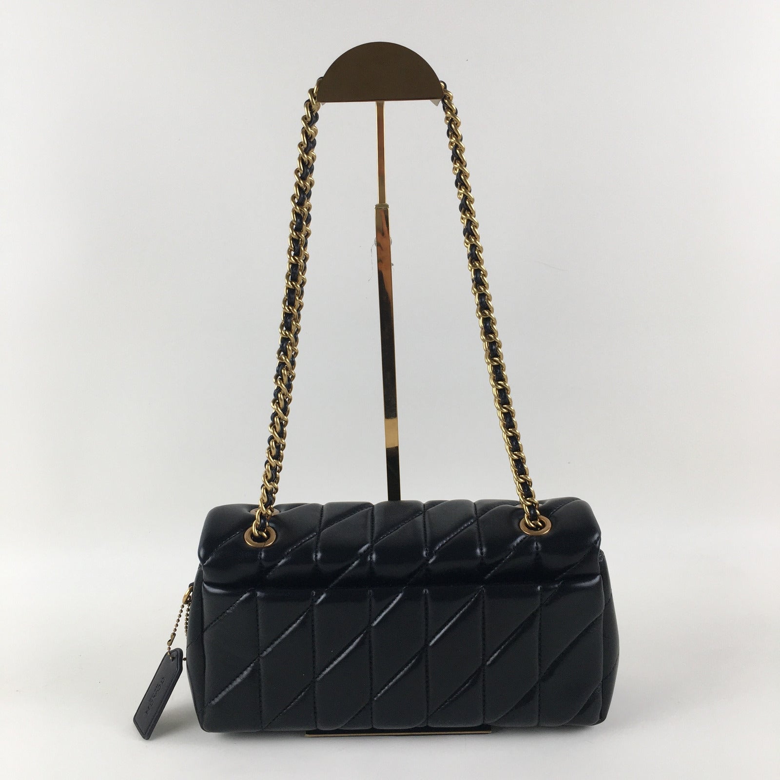 COACH Tabby 26 Quilted Shoulder Bag - Leather Black CP150 π€