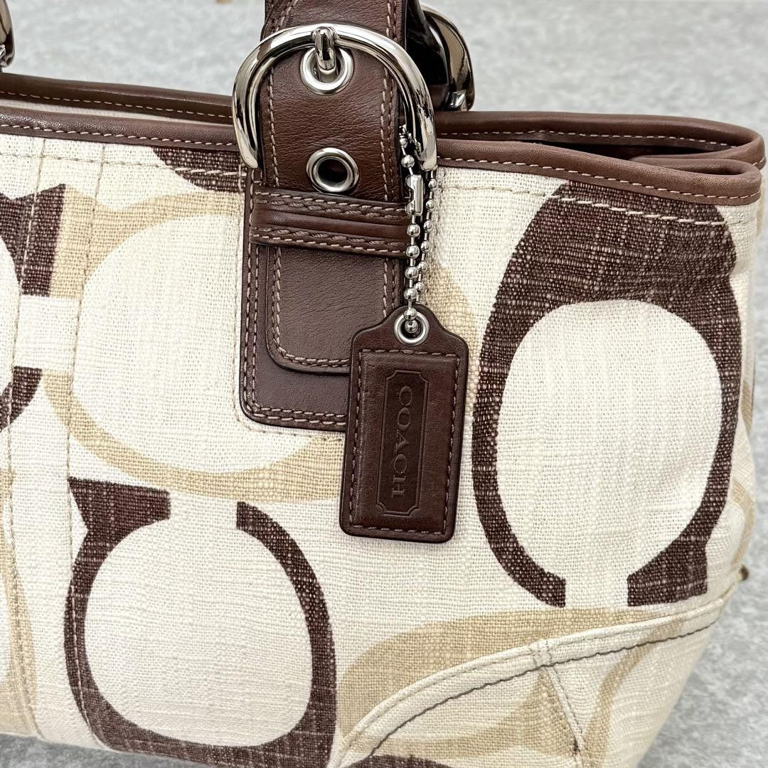 Coach Signature Canvas Tote Bag – Beige Monogram 🤎