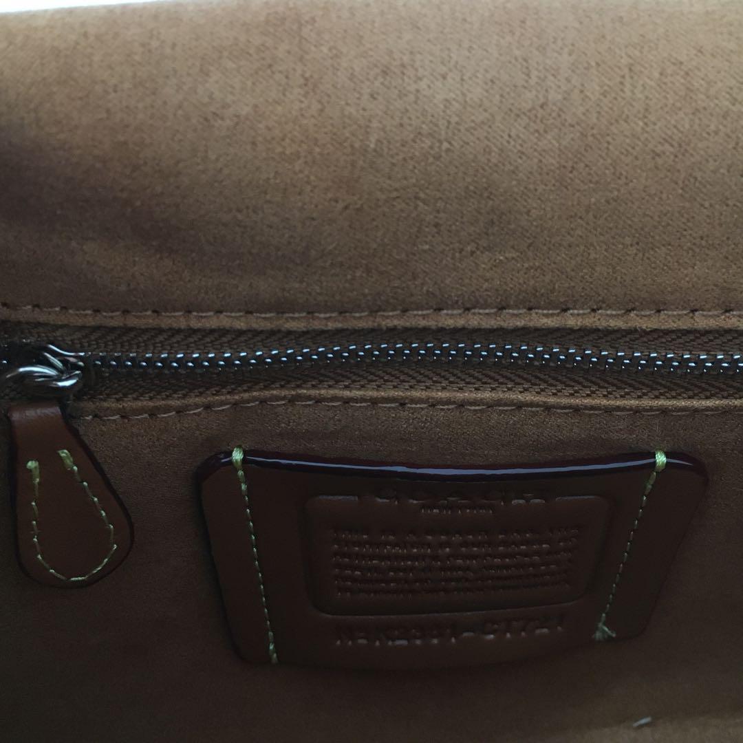 Coach CT721 Leather Soft Tabby Shoulder Bag Crossbody – Black