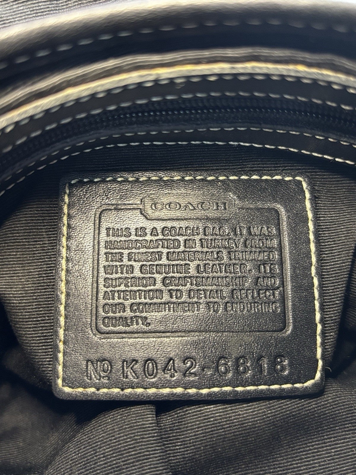 Vintage Coach Mini Soho Buckle Bag β Black/Grey π€