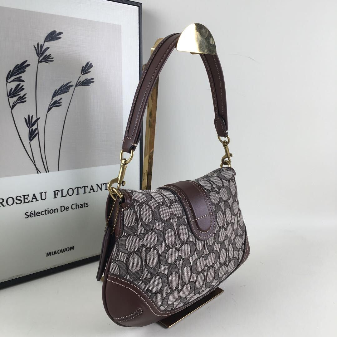 Coach Soho Shoulder Bag β Signature Jacquard CJ814 π€π