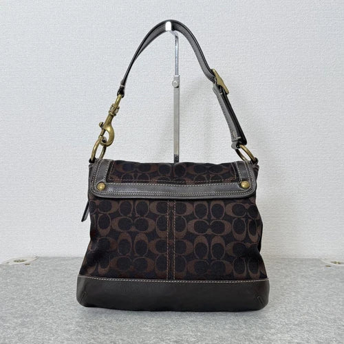 COACH Legacy Turnlock Slim Flap Shoulder Bag β Dark Brown π€