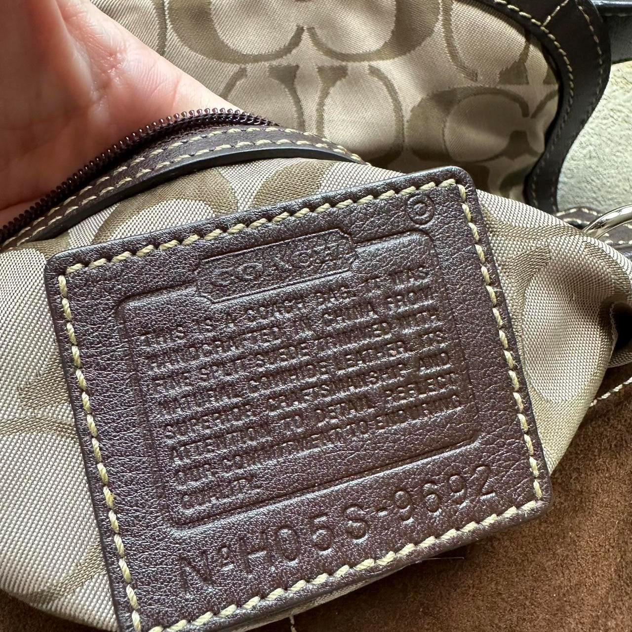 RARE! Vintage Y2K Coach Brown Suede Mini Soho Shoulder Bag 👜✨