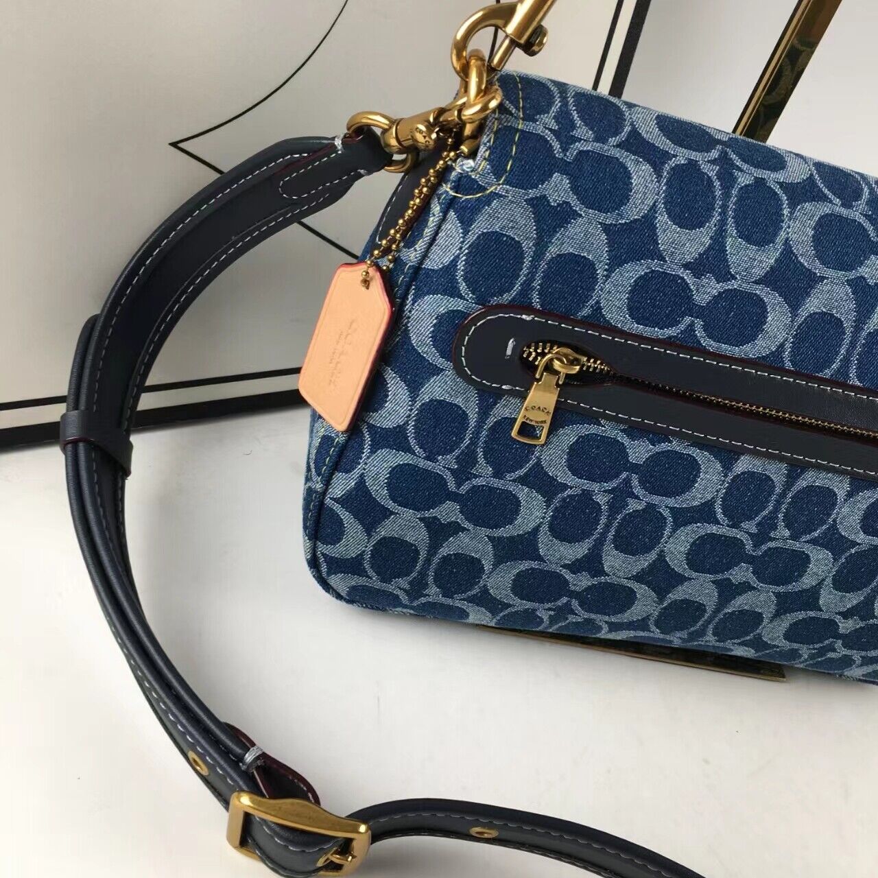 Coach CA105 Tabby Shoulder Crossbody Bag - Signature Denim 💙