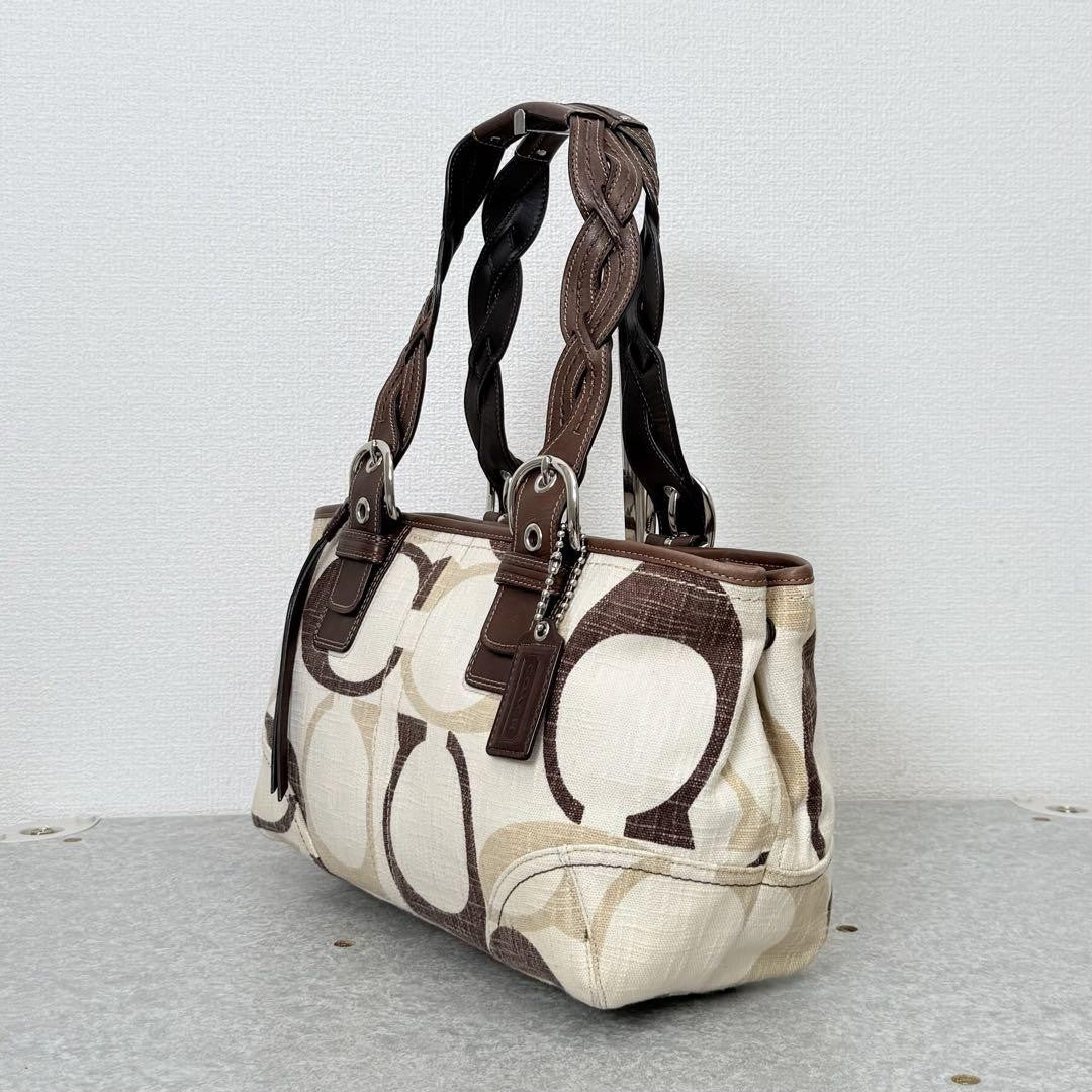 Coach Signature Canvas Tote Bag – Beige Monogram 🤎