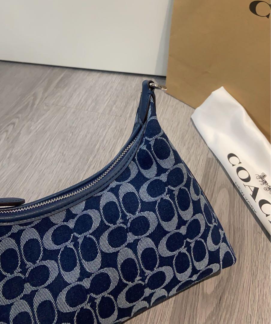 COACH CAM27 Juliet Shoulder Bag in Signature Denim – Deep Blue