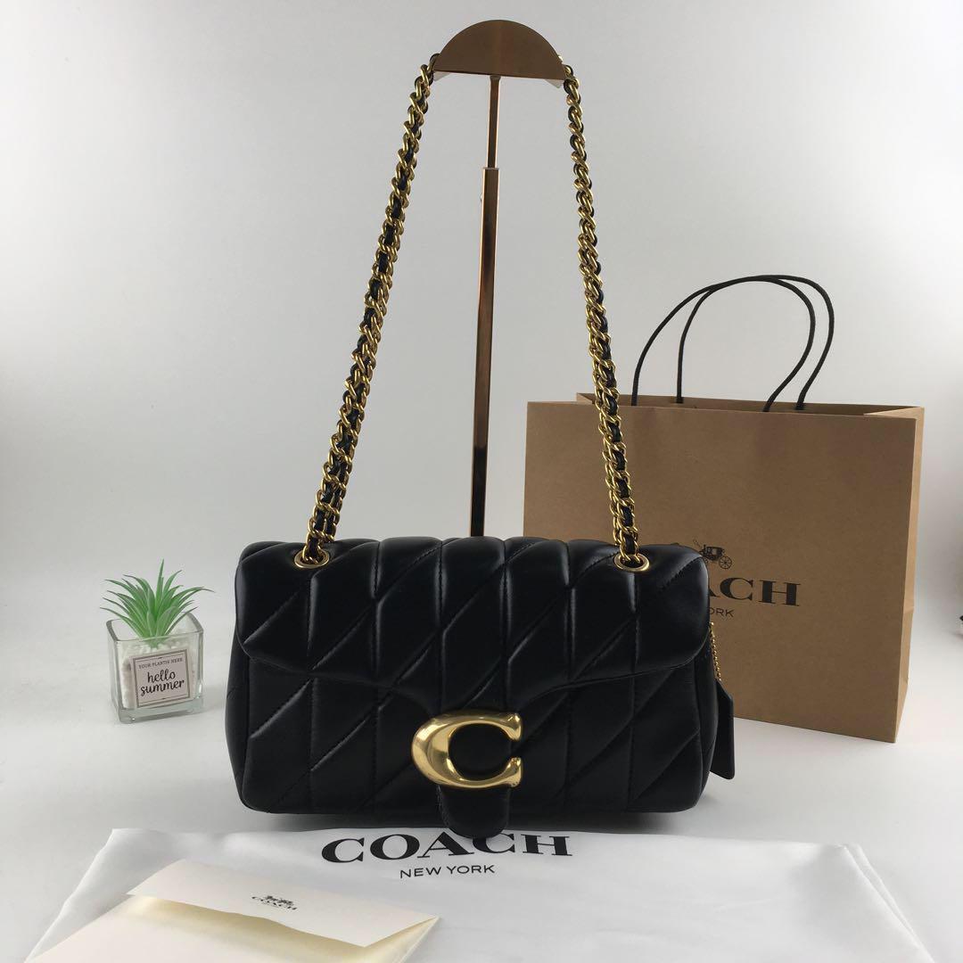 COACH Tabby 26 Quilted Shoulder Bag - Leather Black CP150 🖤
