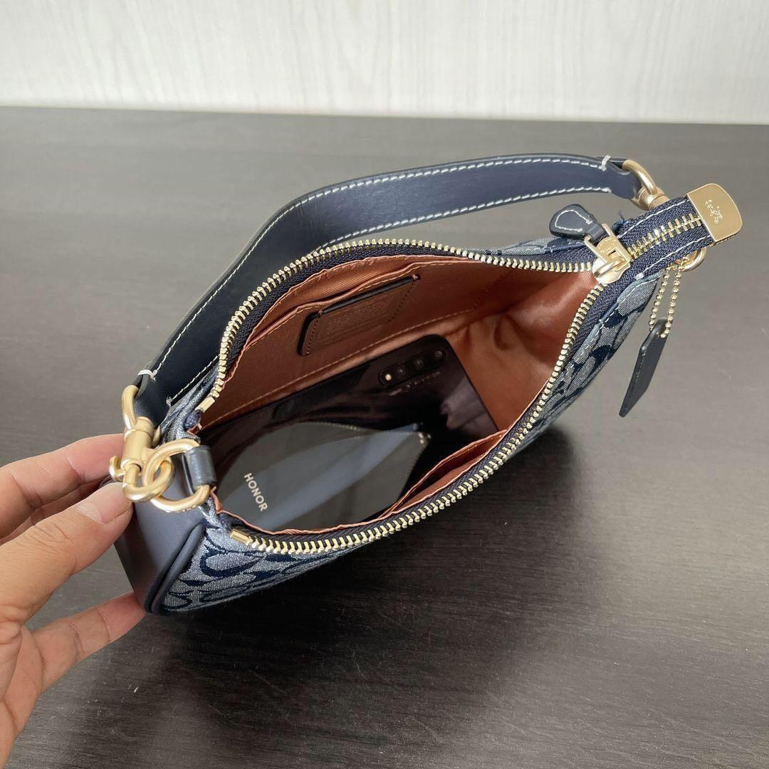 Coach CH139 Shoulder Bag – Smooth Blue Leather 💙