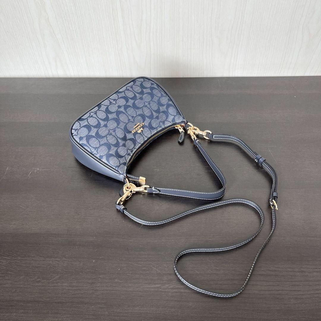 Coach CH139 Shoulder Bag – Smooth Blue Leather 💙