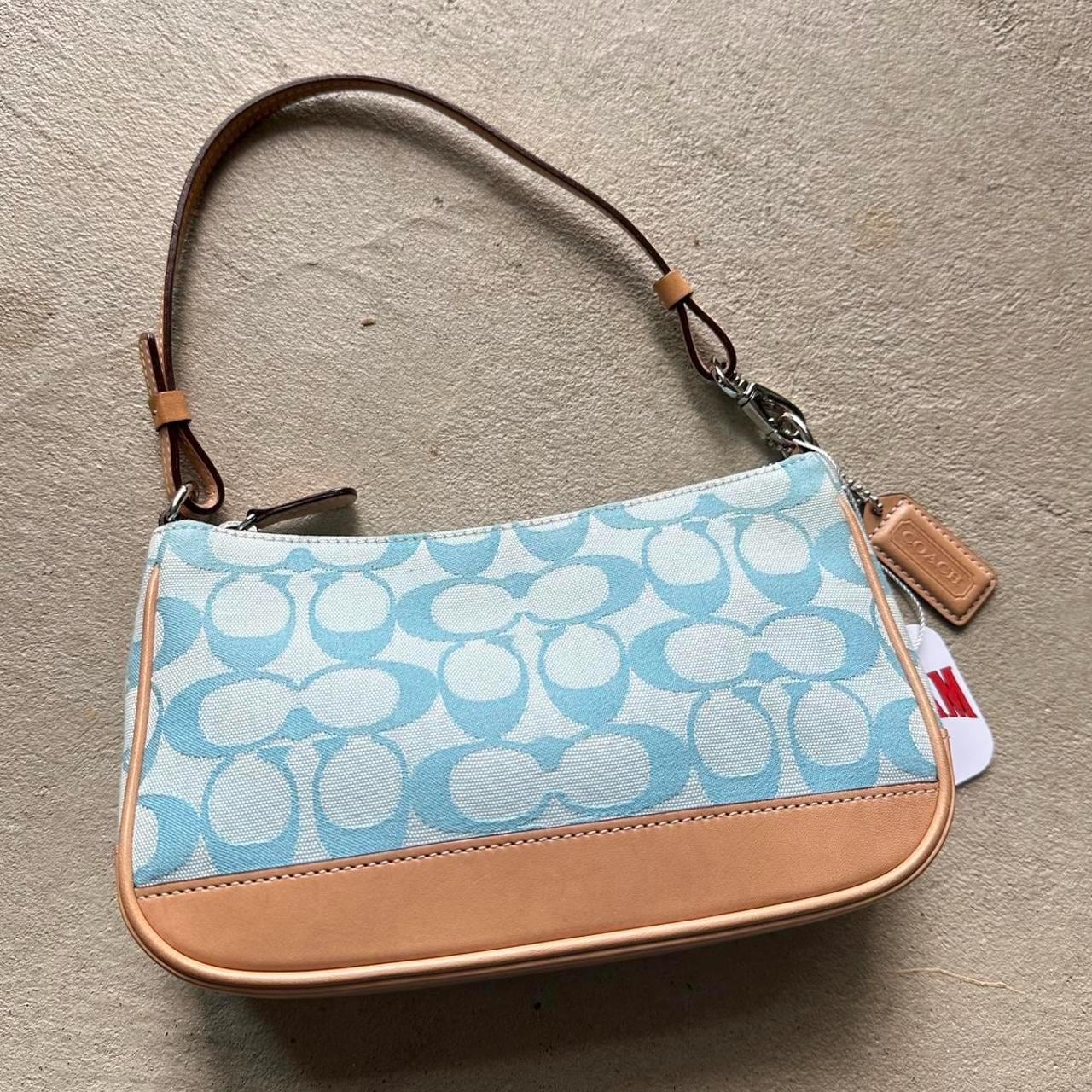 Vintage Y2K Coach Blue Demi Shoulder Bag 💙👜